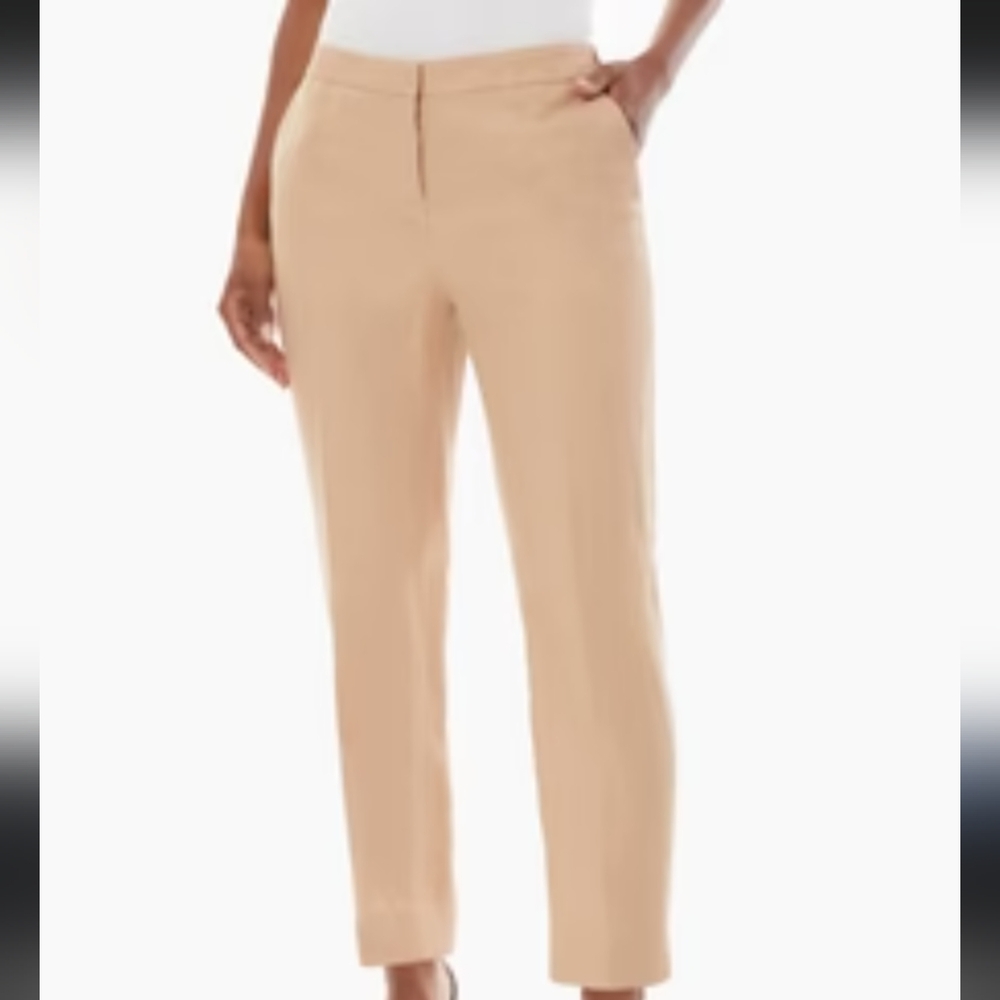 Ann Taylor, Straight leg dress pants in light camel, Size 6